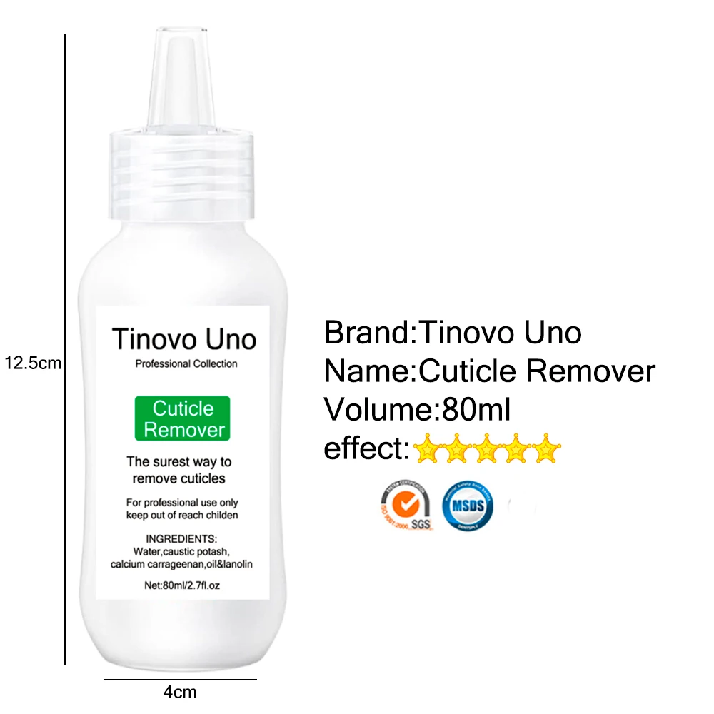 Tinovo Uno 80ML Cuticle Remover Professional Nail Soften Oil Strong Remove Foot Toe Nails Dead Skin Nail Art Treatment Repair