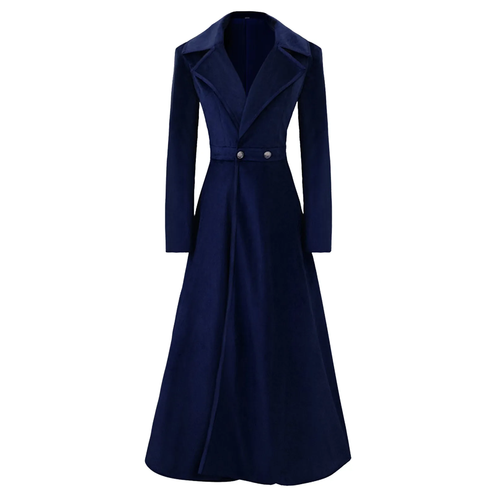 

Women Light Weight Thin Vintage Slim Medieval Retro Halloween&Christmas Asymmetric Long Velvet Blazers Coat Medieval Movies Ps3