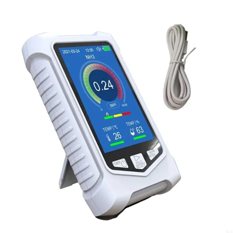 

WXTC 0-50ppm LCD Ammonia Meter Professional NH3 Concentration Tester Ammonia Gas Detectors Ammonia Alarm Device