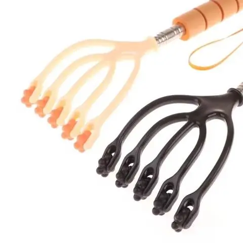 

Five Finger 5 Claws Ball Hand Held Relax Spa Hair Care For Hair Stress Relief Scalable Head Massager Scalp Neck Comb Roller