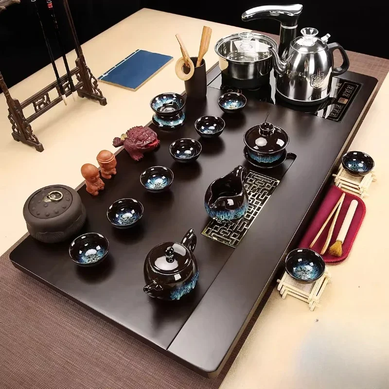 dh-Luxury Decorative Tea Tray Serving Living Room Small Chinese Kung Fu Tea Tray Hospitality Ceremony Bandejas Home Decorationgs