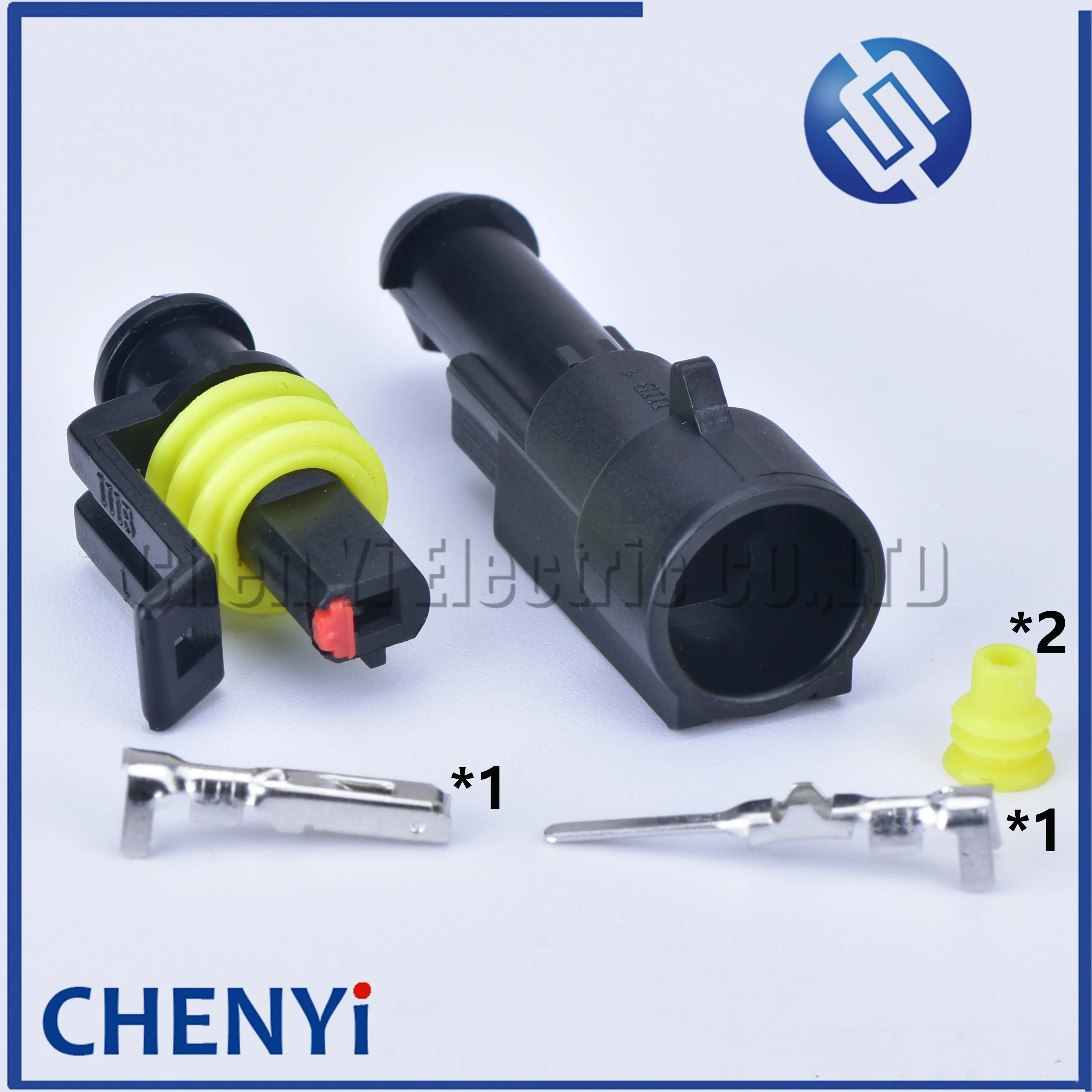 5 Sets 1 pin Sealed Electrical Wire automotive Connector Male or Female car Waterproof Plug kit 282079-1 282103-1