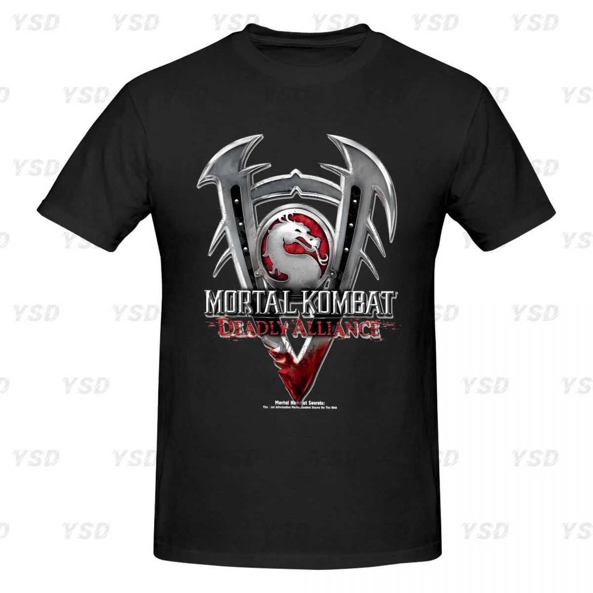 

Mortal Kombat MK Men's tight fitting sports T-shirt, Breathable, Oversized print Tee shirt