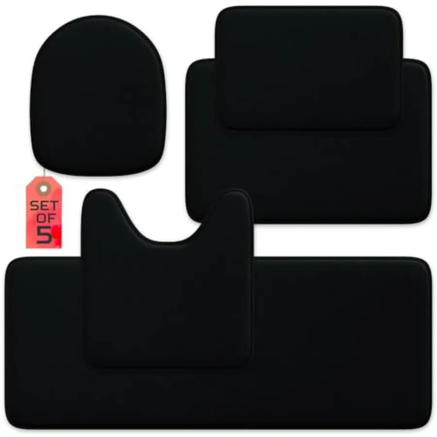 Memory Foam Bathroom Rug, Non-Slip - Machine Washable and Ultra-Soft Memory Foam Bath Mats. Durable Non-Slip Bathroom Rugs