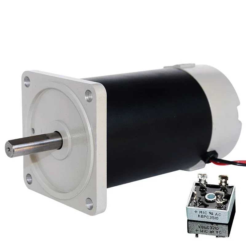 82MM DC 220V 650W 4000RPM/750W 7000RPM Double Bearing Permanent Magnet Motor Torque DIY Lathes