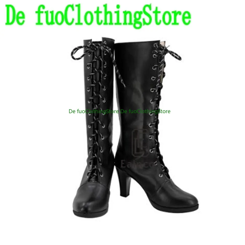 Preto mordomo ciel phantomhive cosplay sapatos botas jogo de natal anime jogo rpg festa de halloween adereços sapatos botas