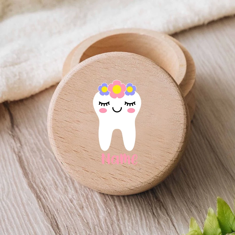 Boîte de nickel ation de dents en bois personnalisée pour bébé, plateaux de nickel ation de dents, stockage de dents personnalisé, Keepplex, fille, garçon, cadeau de 1er anniversaire