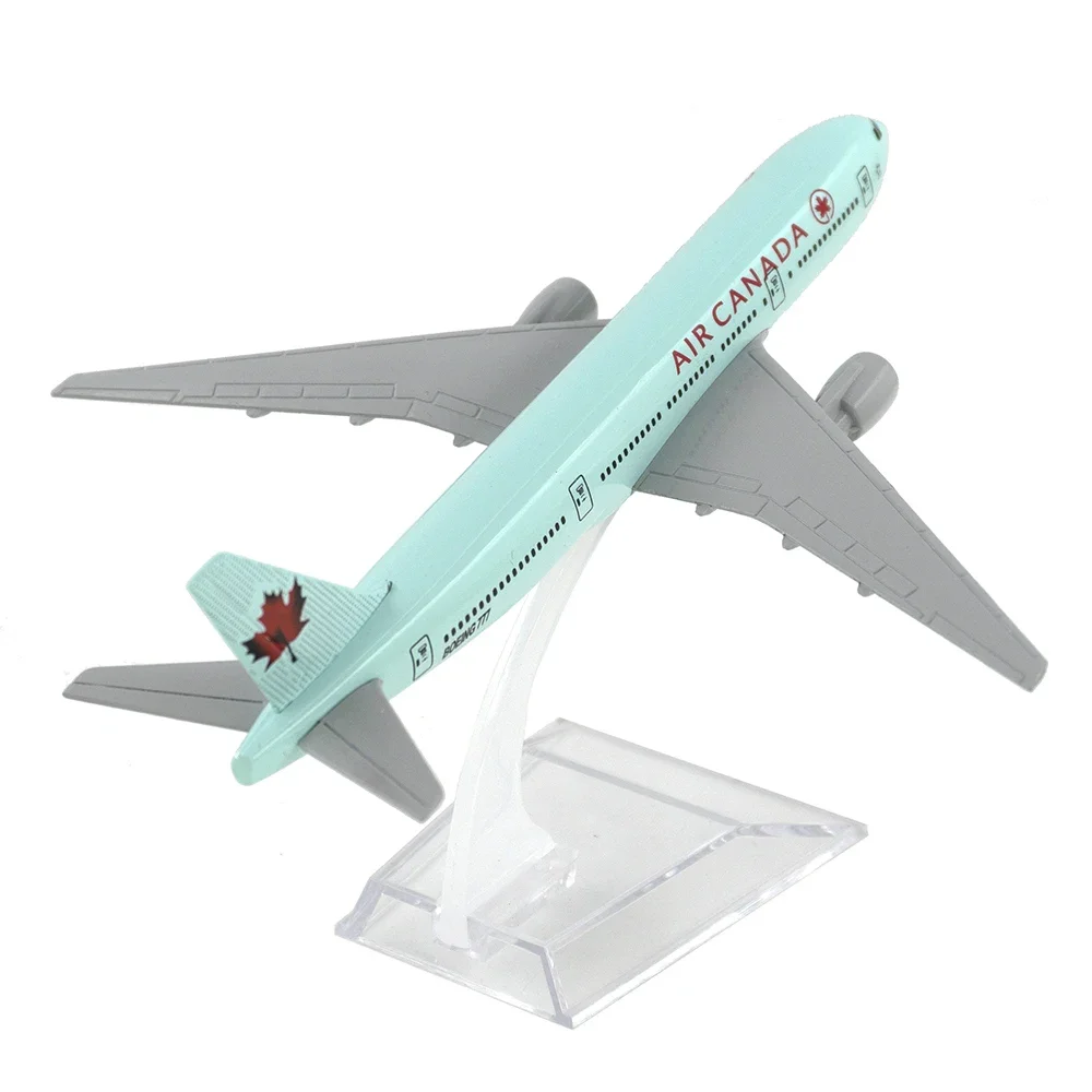 

1/400 Aircraft Boeing 777 Air Canada 16cm Alloy Plane B777 Model Toy Children Gift for Collection Decoration