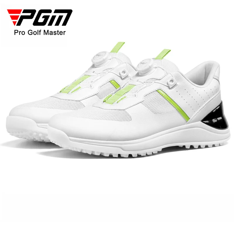 PGM Golf Shoes Men's Summer Sports Shoes Comfortable Cushioning Knob Lace Breathable Anti Slip XZ462