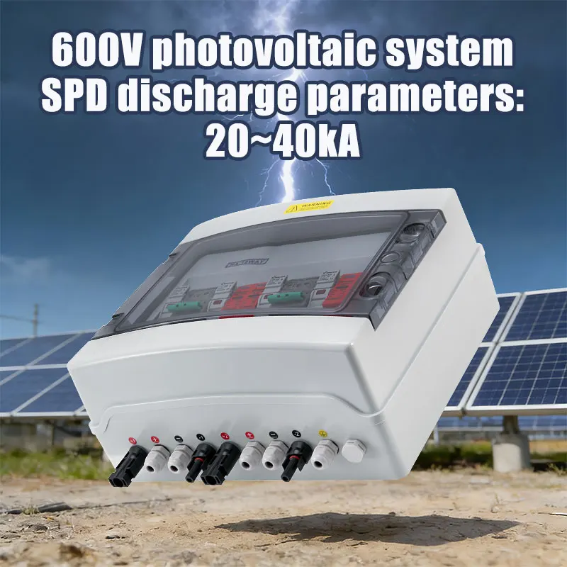 XIONGISOLAR boîtier de combinaison PV 600V de haute qualité 2 en 2 sorties DC DB avec fusible MCB SPD pour panneau solaire interrupteur de déconnexion solaire