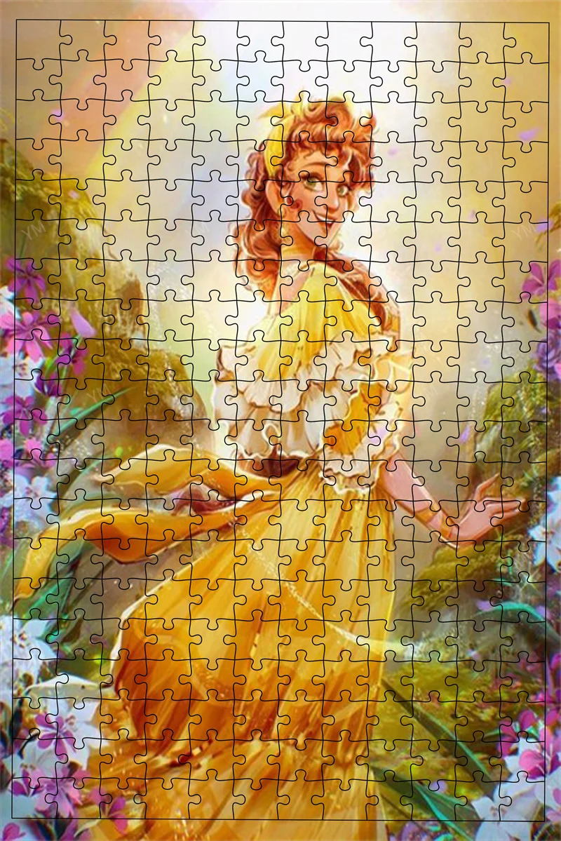 Disney 300 pezzi stampa puzzle giocattoli educativi per bambini Disney Princess Series puzzle di carta apprendimento giocattoli educativi