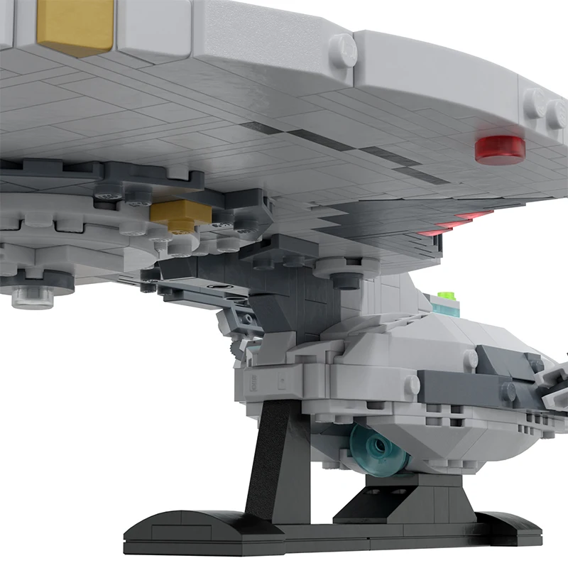 Raum Film Serie MOC Ziegel USS Titan NCC 80102A Mini Baustein Junge Spielzeug Montieren Modell DIY Sammlung Set Weihnachten Geschenk