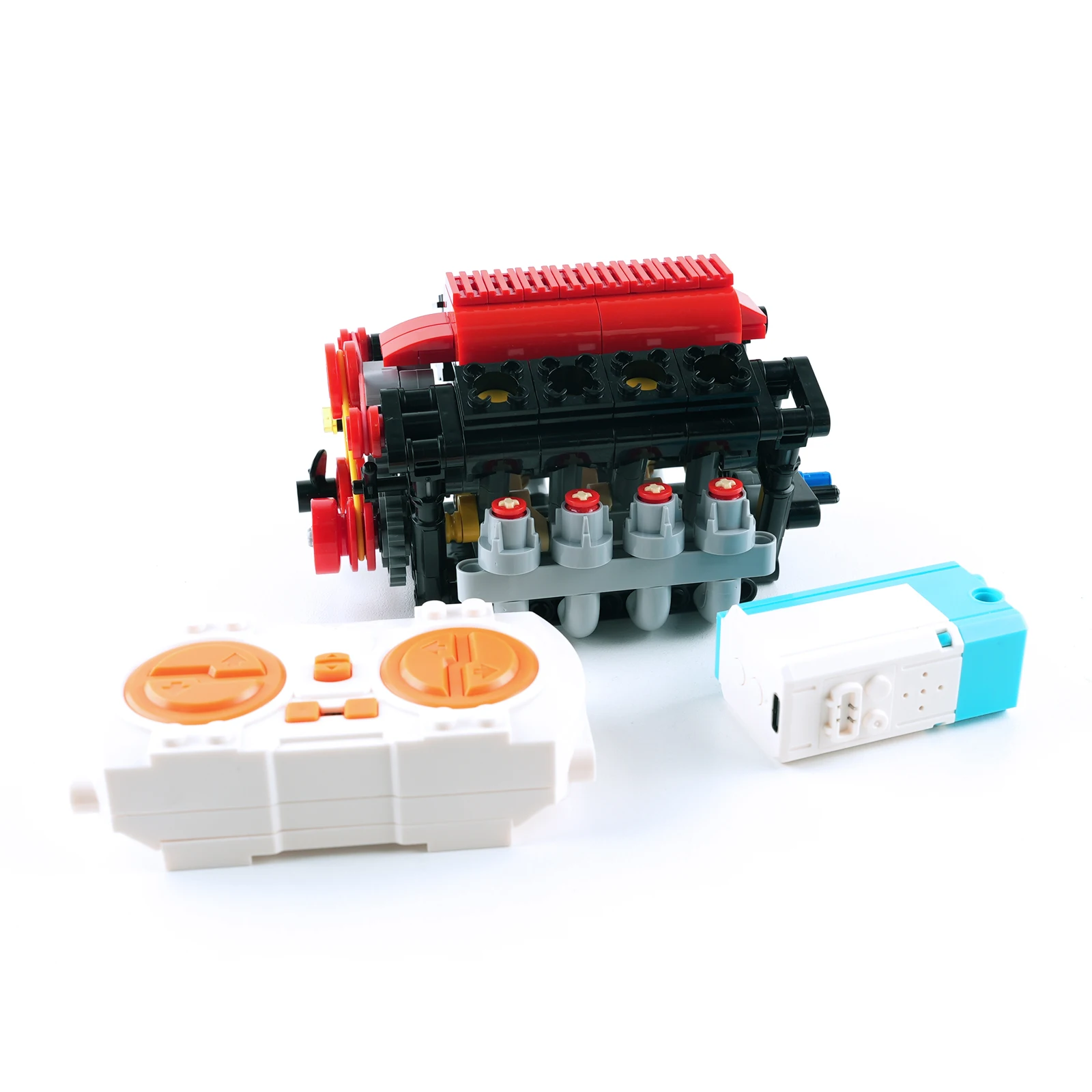 

Simulation V8 Engine Technology Building Blocks Car Parts Engines Assembly Education Model Small Bricks Toys Boys Birthday Gifts