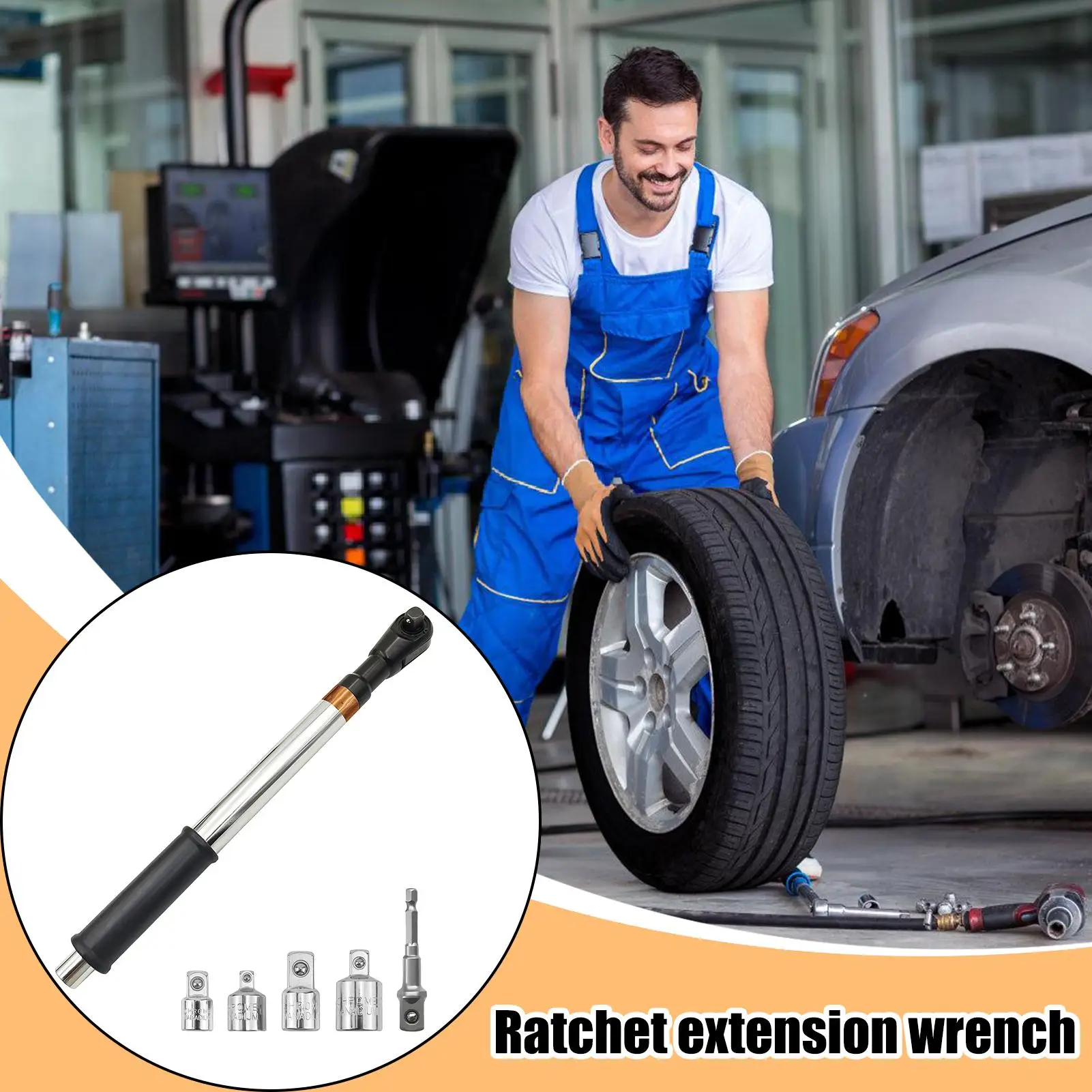 Wrench Extension Ratchet Driver Extender 1/2 Inch Offset Tight Extension Wrench For Electrical Panel Industrial Machinery Home