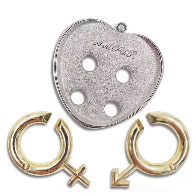 Metalowe łamigłówki edukacyjne zabawki w kształcie serca z motywem strzały Cupida, gry logiczne IQ, gry na rozwój umysłu dla dorosłych i dzieci.