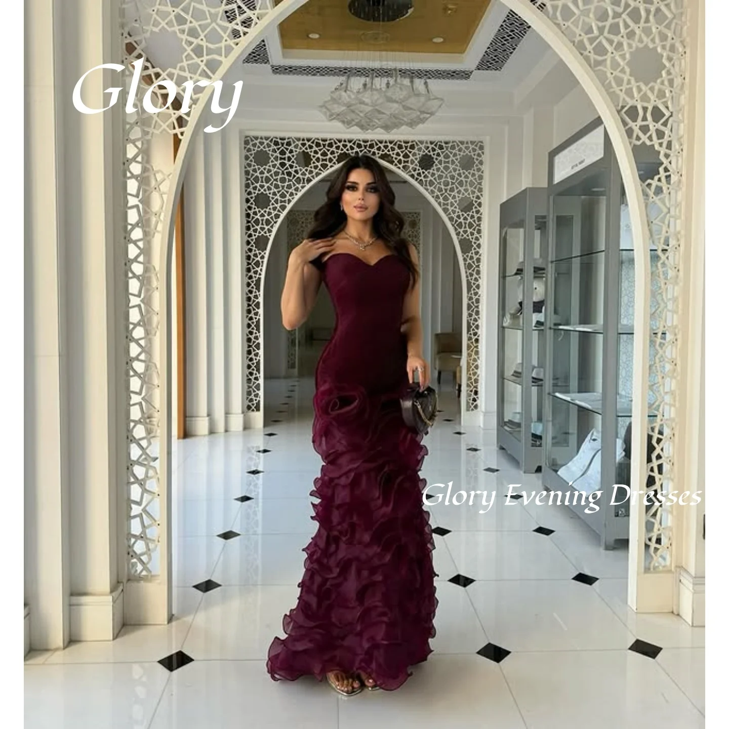 

Sweet Prom Dress Mermaid Customized Red Tulle Elegant Vintage Evening Party Gowns 2026 Formal Occasion Dress Purple