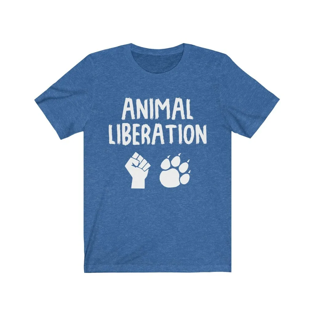 Animal Liberation TShirt Save Animals Shirt Vegan Vegetarian Tee Unisex Shirts
