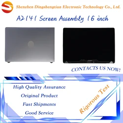 Genuine 2019 Year 16 Inch A2141 LCD Screen Assembly Gray Silver for Macbook Pro Retina Full Display Replacement Monitor