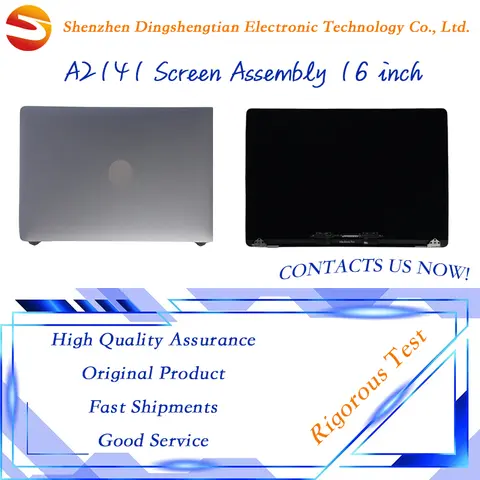 Véritable 2019 année 16 pouces A2141 écran LCD gris argent pour Macbook Pro Retina moniteur de remplacement d'affichage complet