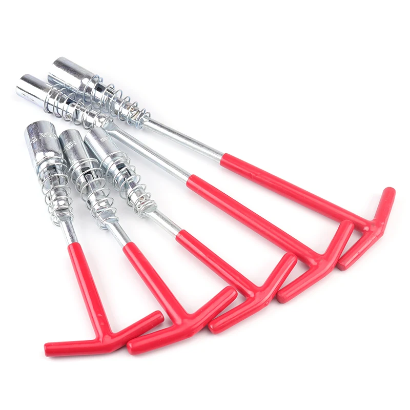 

Spark plug wrench car motorcycle spark plug removal tool universal wrench extension auto repair socket tool