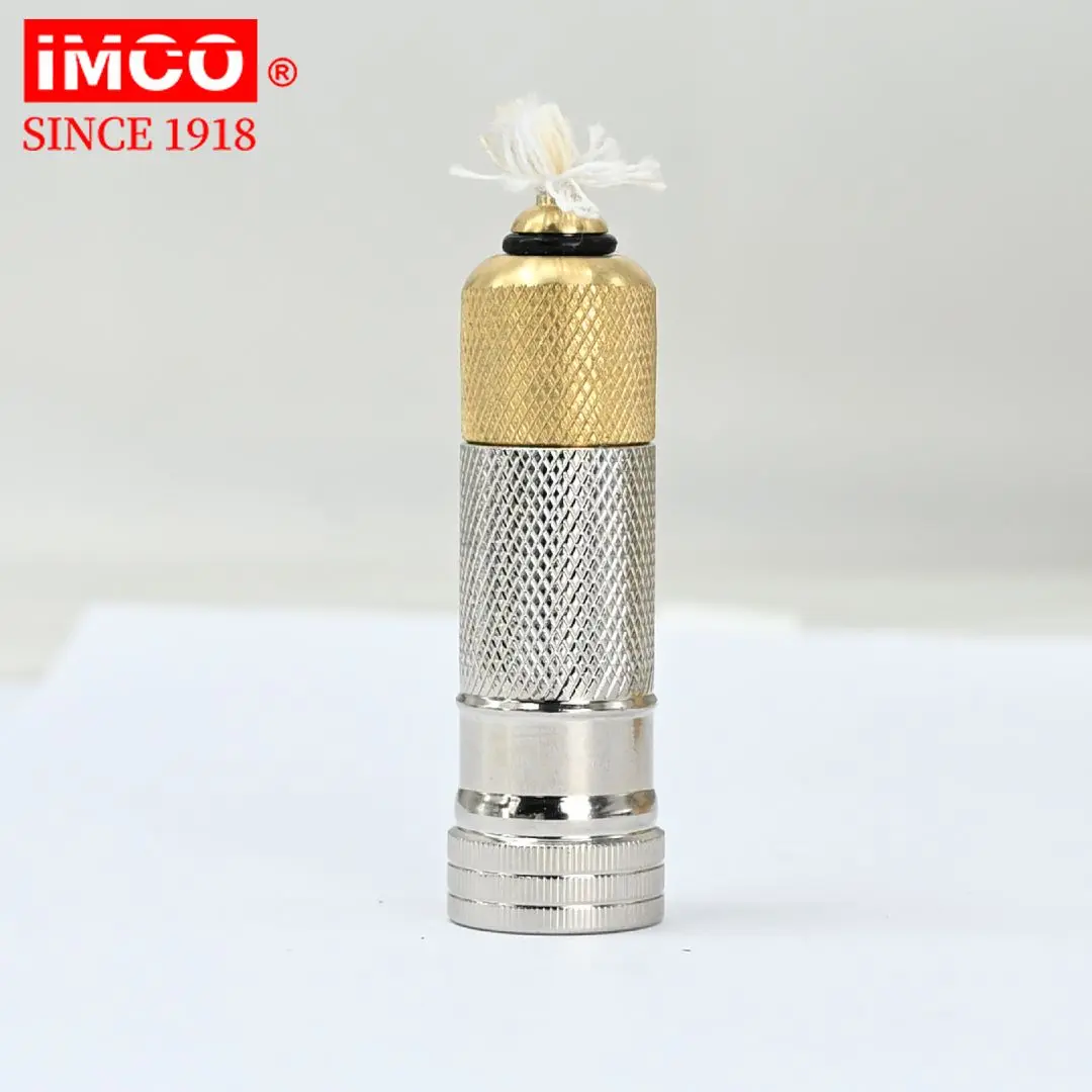 IMCO 6700 Vintage Trench Lighter Antique Silver Star Painted Fuel Petrol Lighter Gift For Men, Equipped With Flints And Wick