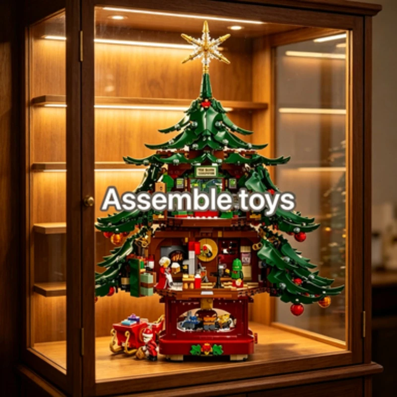 

41843 Bandai 2026 New Santa Claus Family Blocks Festive Home Decor Christmas Party Guest Souvenir compatible with LEGO bricks
