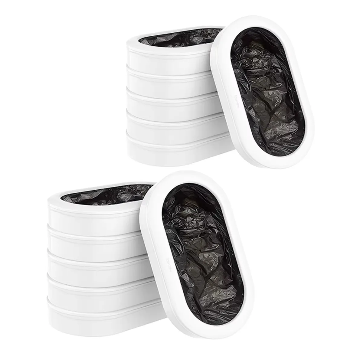 Townew T3 cubo de basura inteligente cubo de repuesto anillo de repuesto cartucho revestimientos de bolsas de desecho, anillo de repuesto reciclable TOWNEW T3