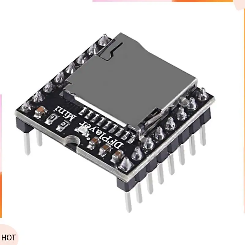 News 10Pcs YX5200 MP3 Player Audio Module MP3 Voice Decode Board Supporting TF Card U-Disk IO/Serial Port/AD