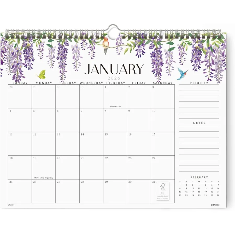 

Wall Calendar 20252026 Aesthetic Calendar 2026 From Now to December 2026 14.2x11.2 ih Wall Decoration in Home and Office for Ea