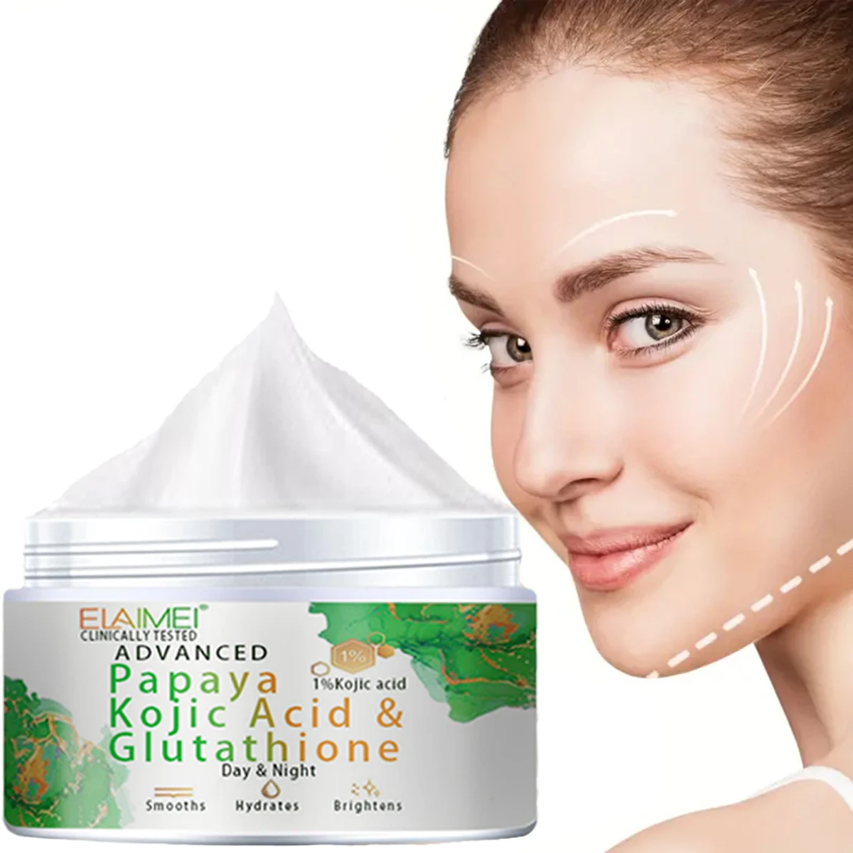 Papaya Dark Spot Remover Best Kojic Acid Cream Skin Nourishing & Resurfacing Fade Cream