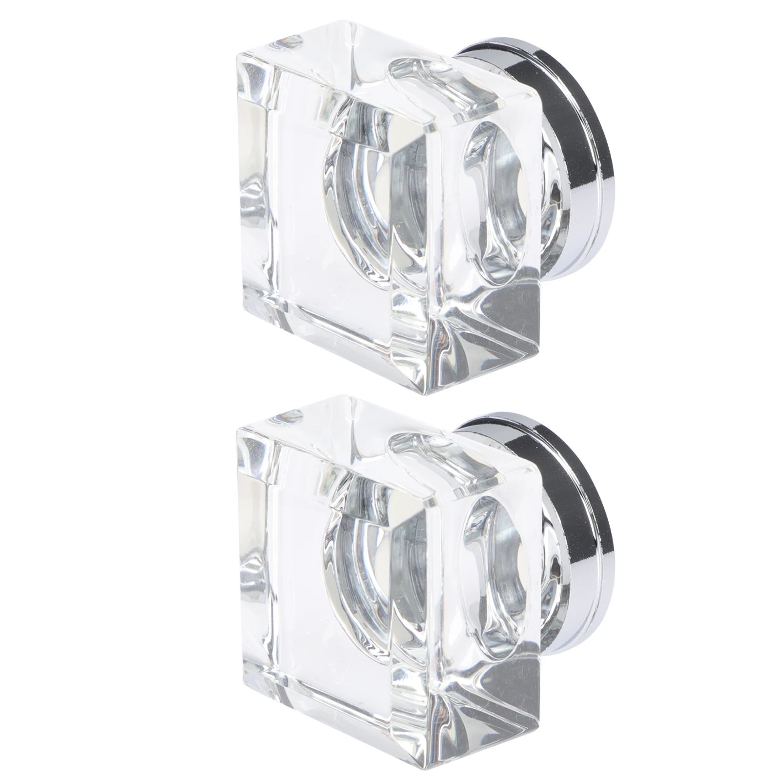 

2pcs Dresser Knobs Square Cabinet Pulls Artificial Handles Vanity Drawers Closets Furniture Hardware
