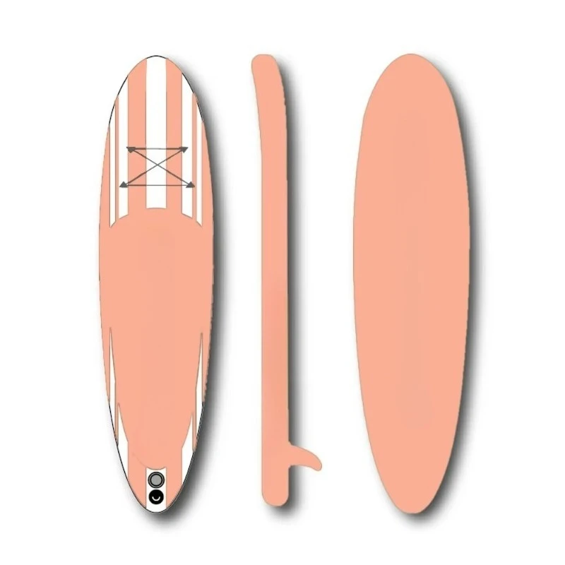 

Non-slip inflatable stand-up paddleboard, ideal for outdoor flatwater yoga and fitness training