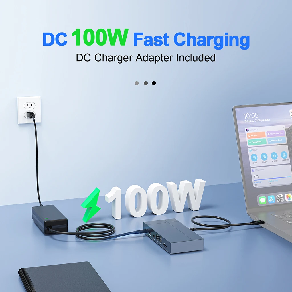 13-in-1 Compatible-Thunderbolt4 USB 4.0 Docking Station Type-C For 8K 30Hz Display Video port External Graphics Card For laptop