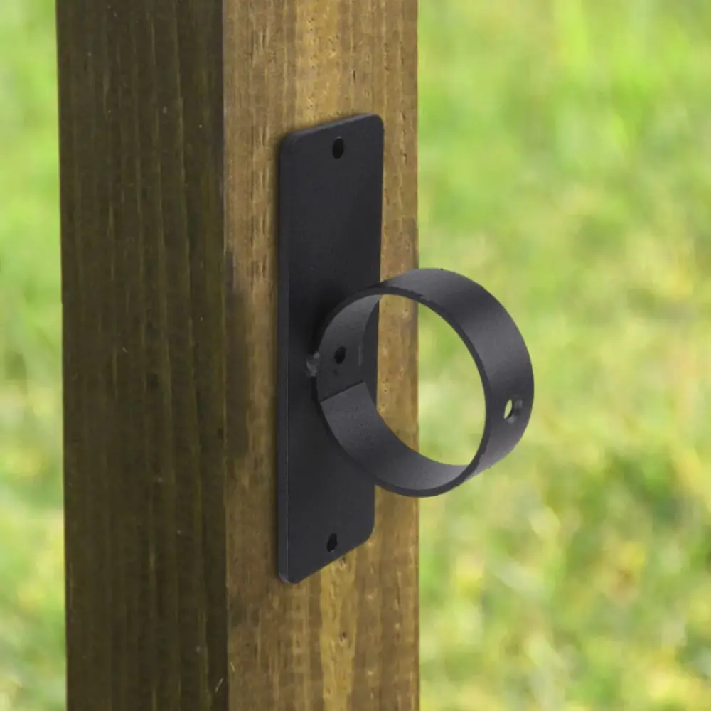 Black Finish Stainless Steel Rope Holder Rust-Proof Coating Complete Installation Package Decorative Rope Railing