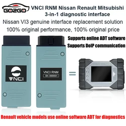 VNCI RNM for Nissan/Renault/Mitsubishi 3-in-1 Diagnostic Interface Support DoIP and CANFD Communication,OEM Software Driver