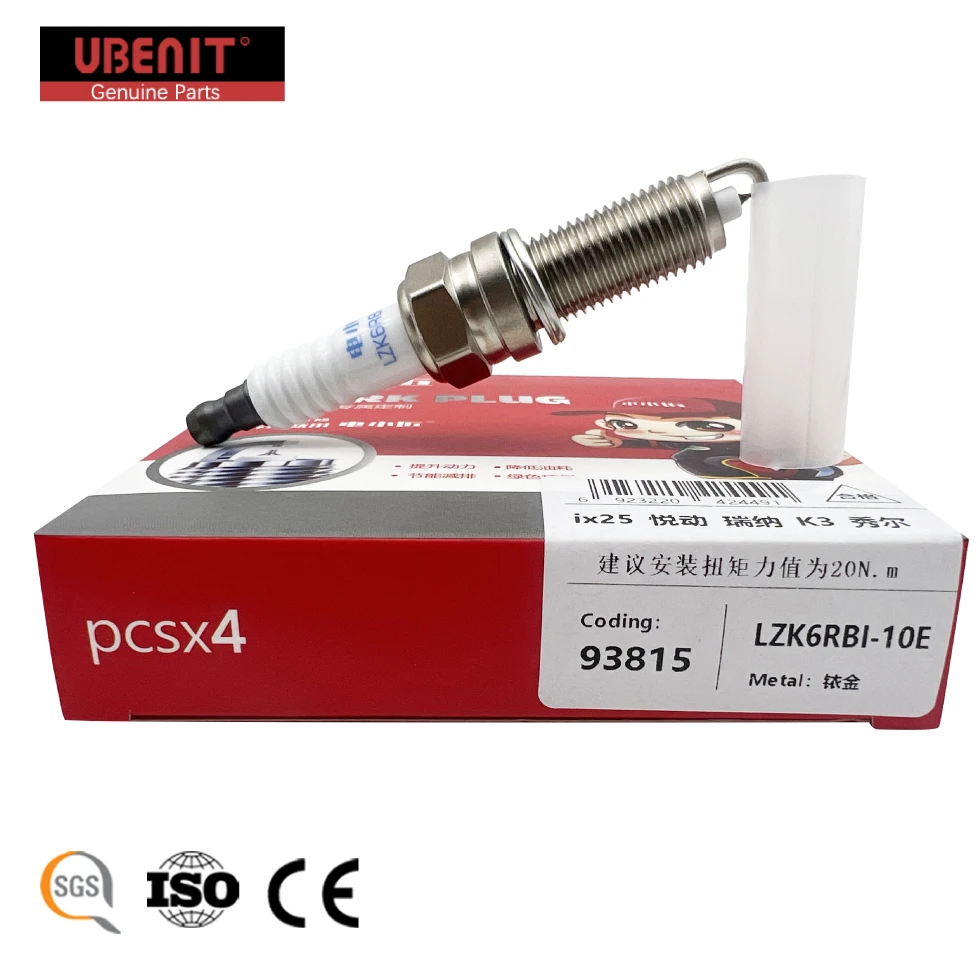 UBENIT Ignition System 4PCS Iraurita Spark Plugs Adapted To Hyundai Ix25 Yuedong Langdong Hyundai i30 Rena Elantra Kia K2/3/1.6L