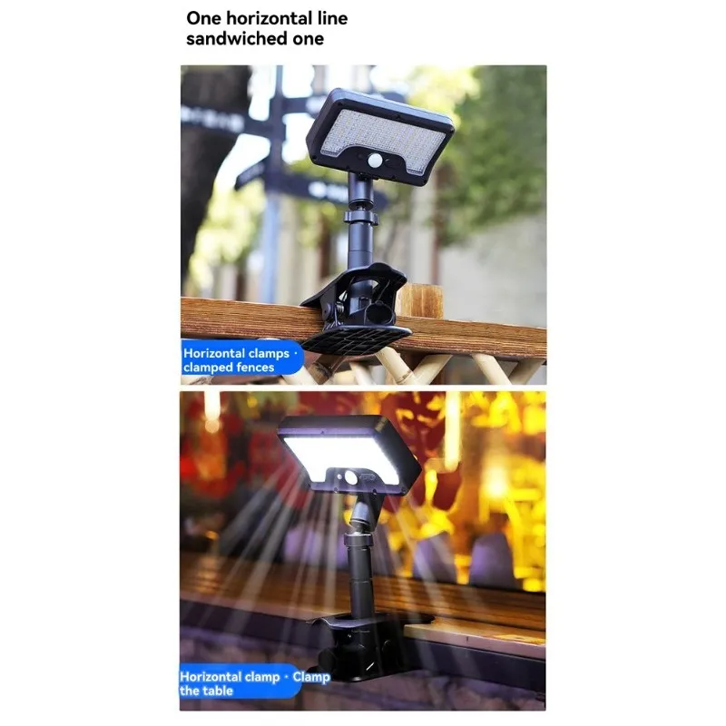 

A98E-Solar Clip-On датчик движения, IP65 Водонепроницаемый светодиодный настенный светильник для улицы, кемпинга, сада, двора, палатки, уличного фонаря