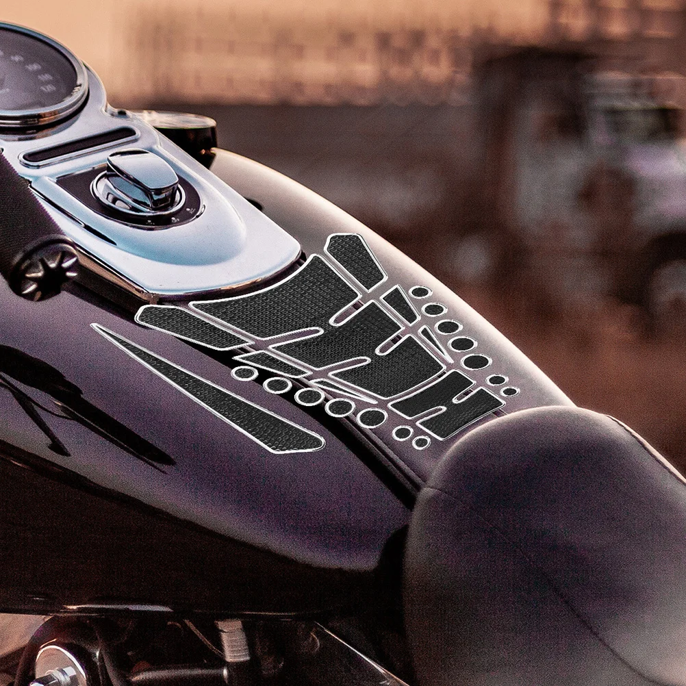 

2Pcs Motorcycle Fuel Tank Stickers 3D Unique Style Easy Install Gas Tank Cap Protector Motorcycle Accessories Gas Cap Decal