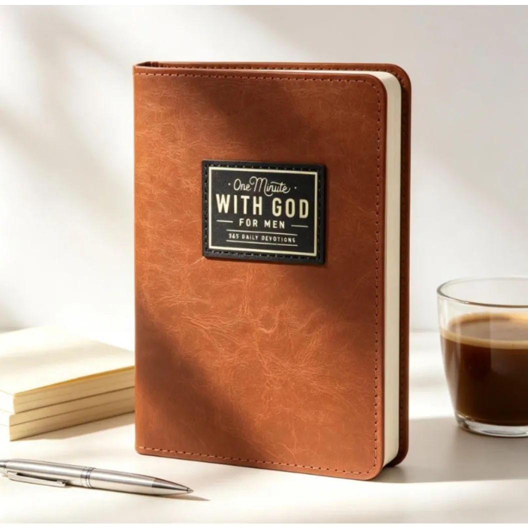New with GOD pressure relief creativity, 365 day men's spiritual day class faux leather embossed soft leather hardcover book
