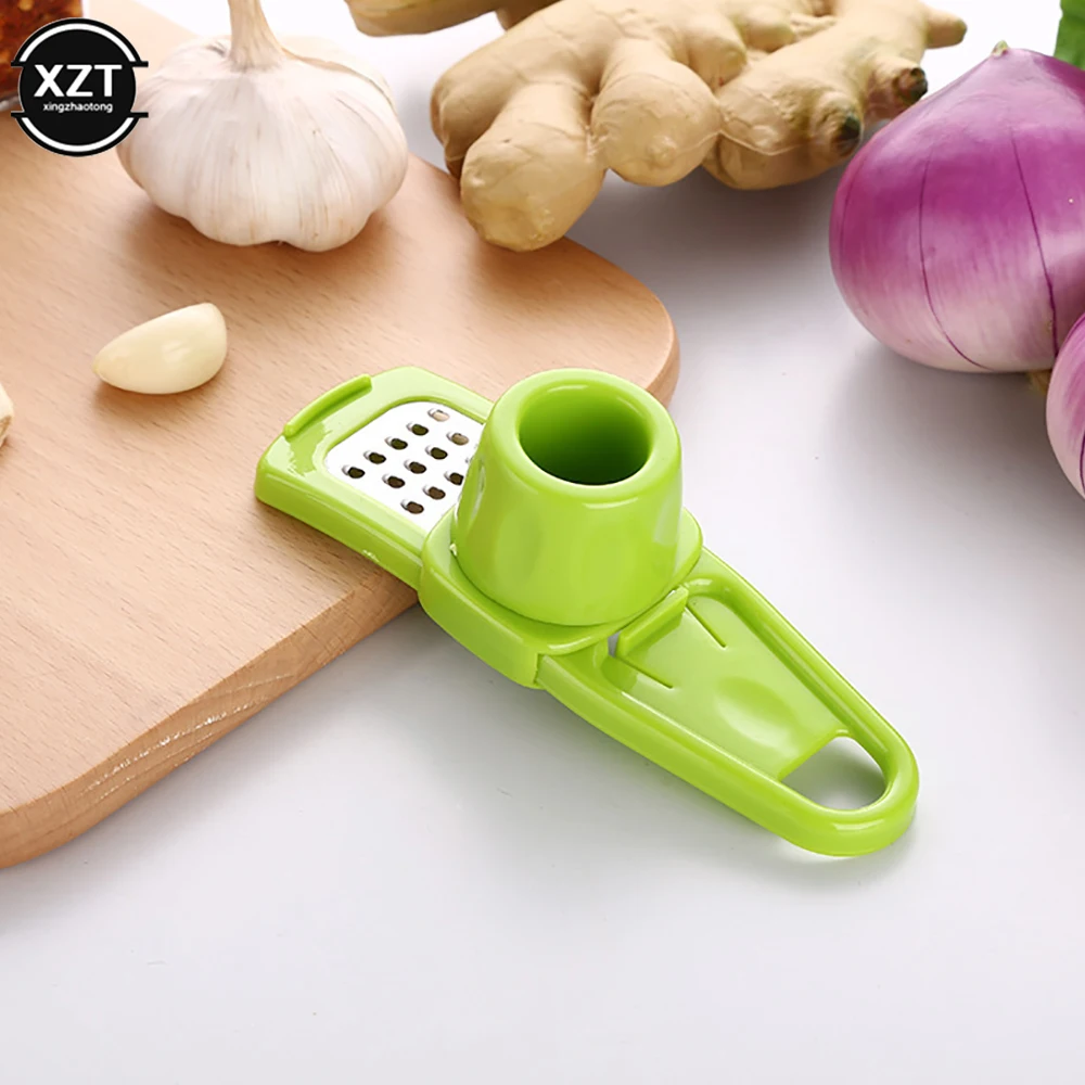 Simple Garlic Grinder Garlic Mud Artifact Stainless Garlic Grater Multi-Function Garlic Press Household Small Kitchen Utensils