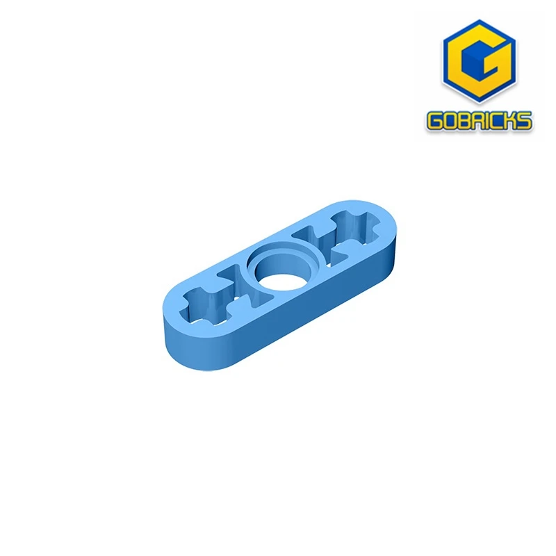 Gobricks   Bricks Technical Liftarm Thin 1 x 3 - Axle Holes Compatible with 6632 pieces of Children's Toys