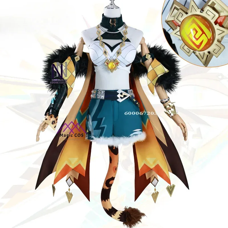 

Genshin Lmpact Game Hot Cosplay Xilonen Costume Lolita Handmade Uniform Halloween Party Essential New Full Set Budget-Friendly