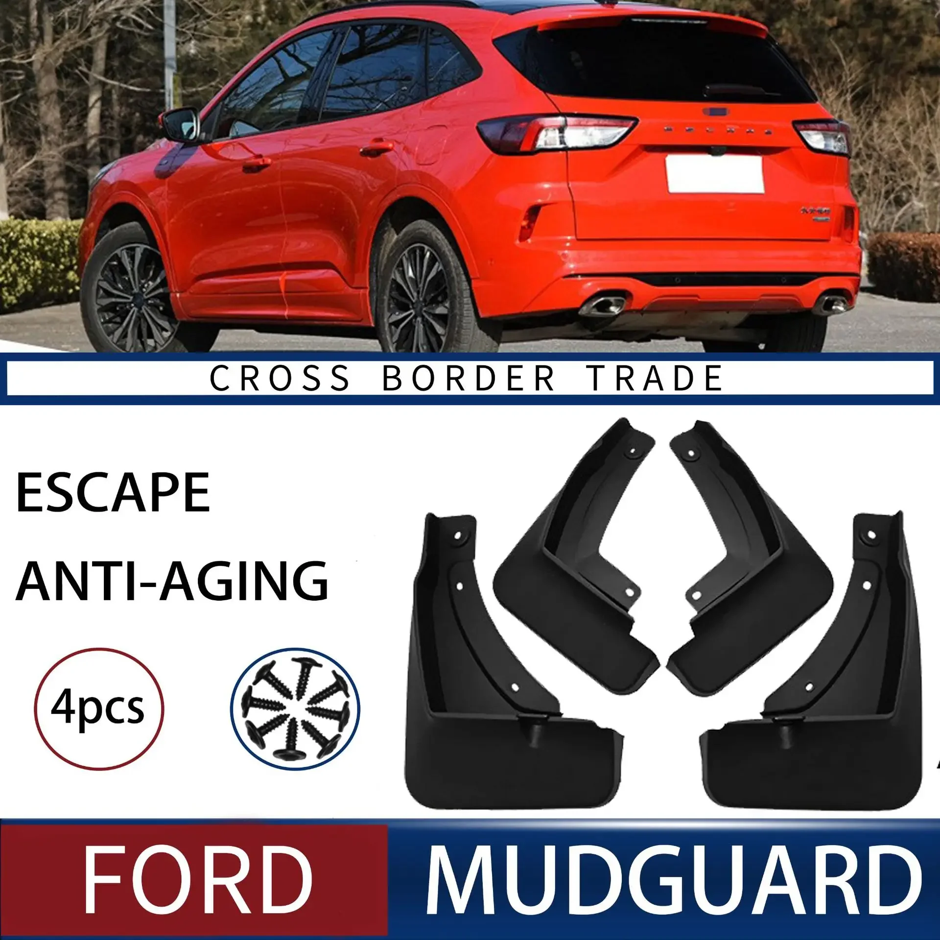 

For Ford Escape 2020 Premium Edition car tire mudguard,Mudflaps Front Rear Flares Splash Guards Cover Car Accessorie