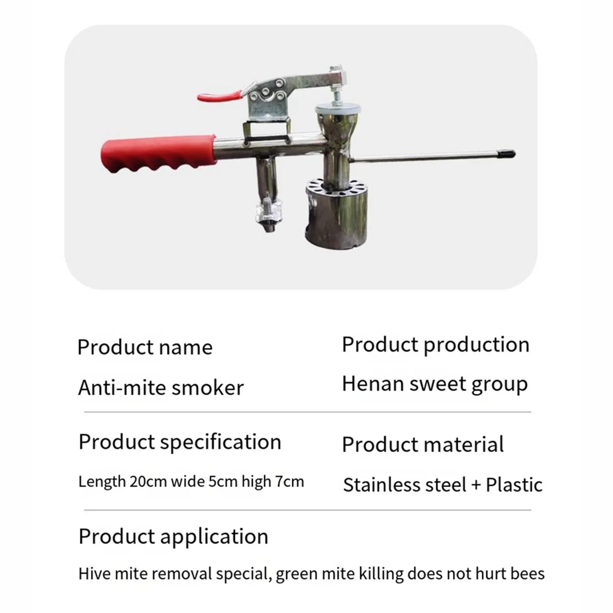 Bee Mite Treatment Fog Machine Oxalic Acid Atomization Mite Treatment Device Heated Smoker Beekeeping Tools