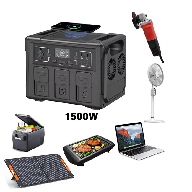 

Portable Power Station 1500W Power Station 1008Wh Outdoor 2000 Cycles Home Backup Camping Solar Power Station Custom