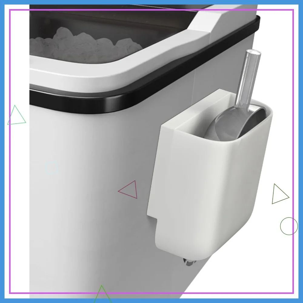Self-Adhesive Small Ice Scoop Holder for Countertop Ice Makers, Fits Ice Cream & Food Scoops, 3.54x1.96x3.42 in