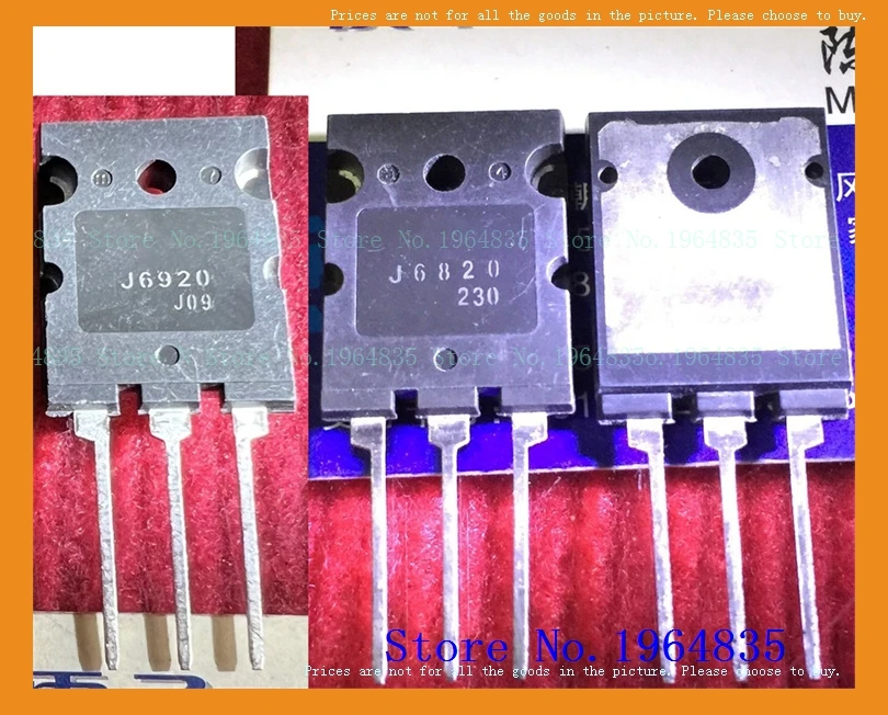 2pcs/lot=a pair J6820 J6920 20A 1500V 60W