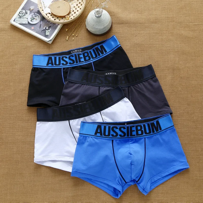 Aussiebum Heren Ondergoed Faux Lederen Boxershorts Jeugdmode Trend Strakke Sex Fun Porno Kleine Holle Onderbroek