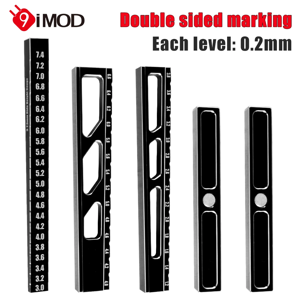 9IMOD RC Height Ruler or Chassis Droop Gauge Support Blocks Chassis Measureing Set-UP Kit