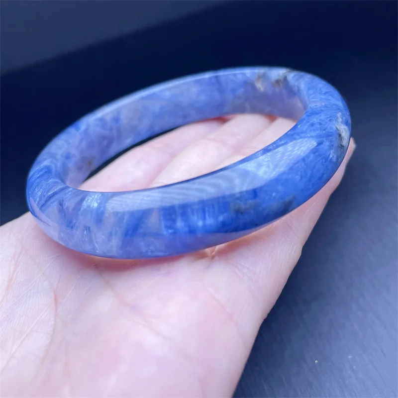 Natural Kyanite Bangle Women Reiki Healing Fengshui Lucky Bangles Women Hoilday Gift 1PCS 55-58MM